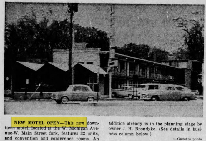 Downtowner Motel - May 18 1961 Article (newer photo)